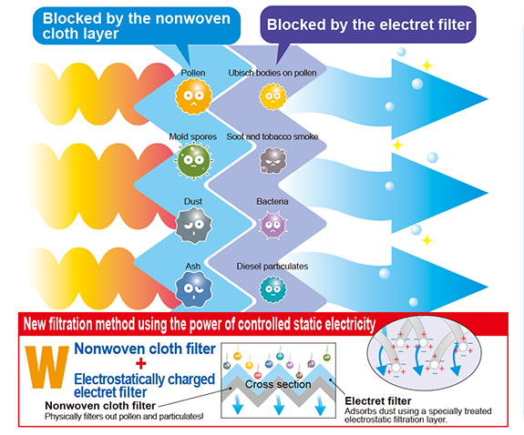 Revolutionary double filter structure